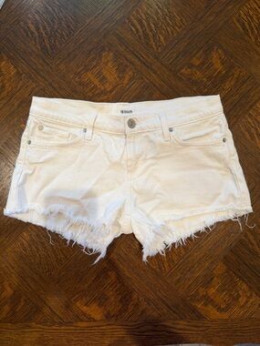 Hudson White Jean Shorts